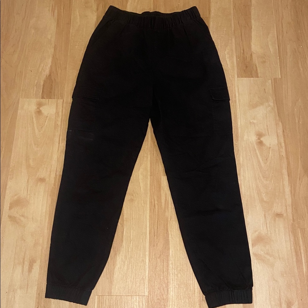 HM Divided Cargo jogger Pants Womens 6 Black Y2K Skater Utility